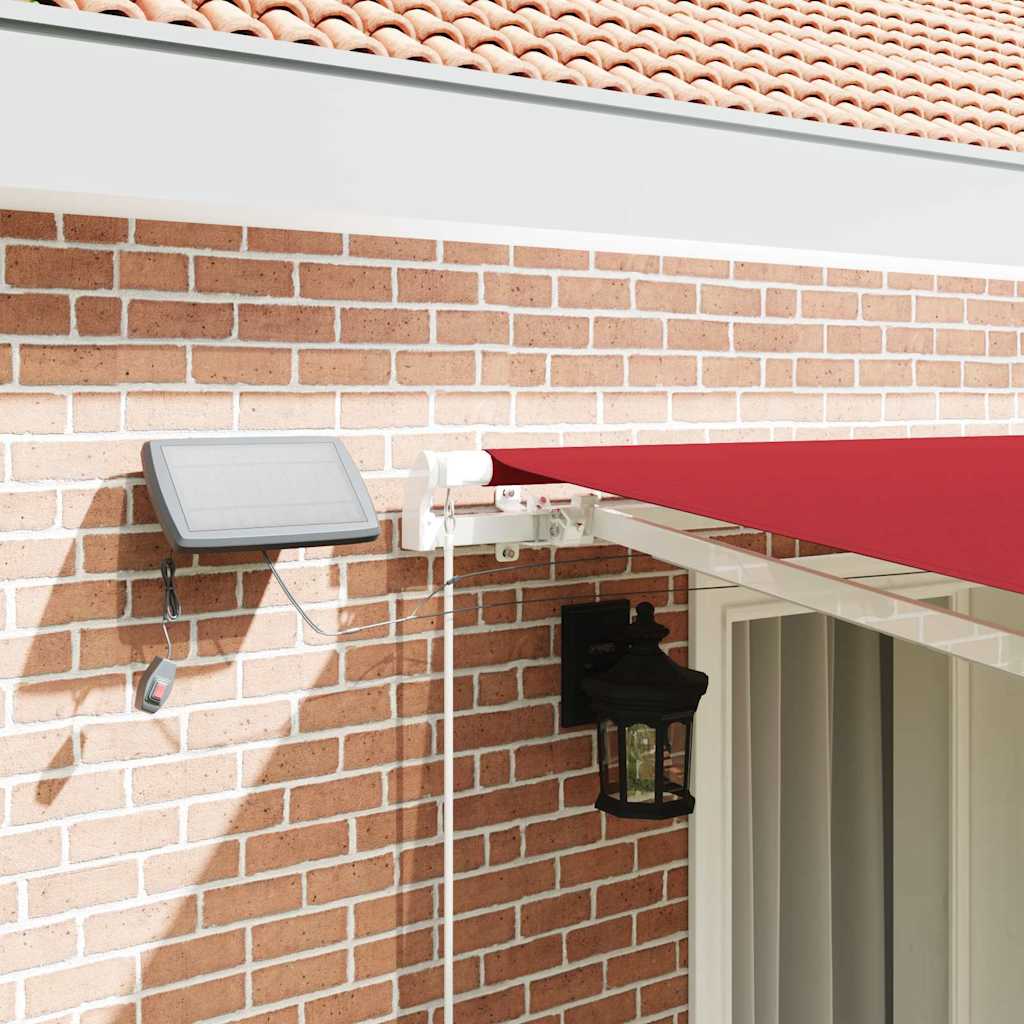 Retractable Awning with Manual 400 x 350 cm Red