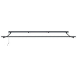 Retractable Awning Manual Blue and White 450x300 cm Fabric