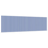 Retractable Awning Manual Blue and White 400 x 300 cm
