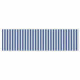 Retractable Awning Manual Blue and white 450 x 300 cm Fabric