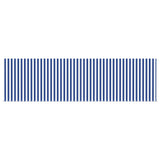 Retractable Awning Manual Blue and White 400 x 300 cm