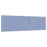 Retractable Awning Blue and white 450 x 300 cm Fabric