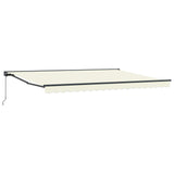 Retractable Awning Cream 450 x 300 cm Aluminium and Fabric
