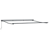 Retractable Awning Manual Orange and White 450x300 cm Fabric