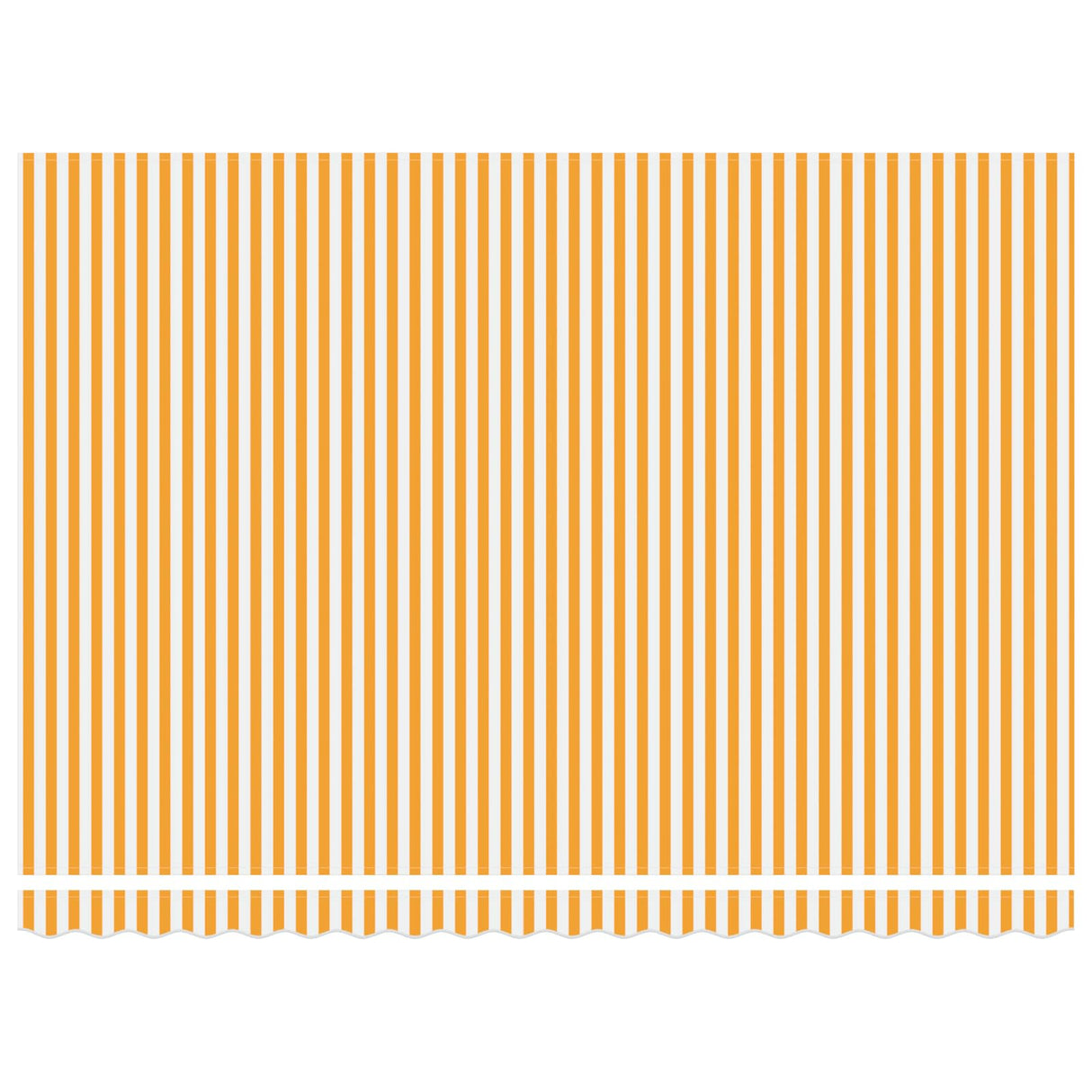 Retractable Awning Manual Yellow and White 450 x 300 cm