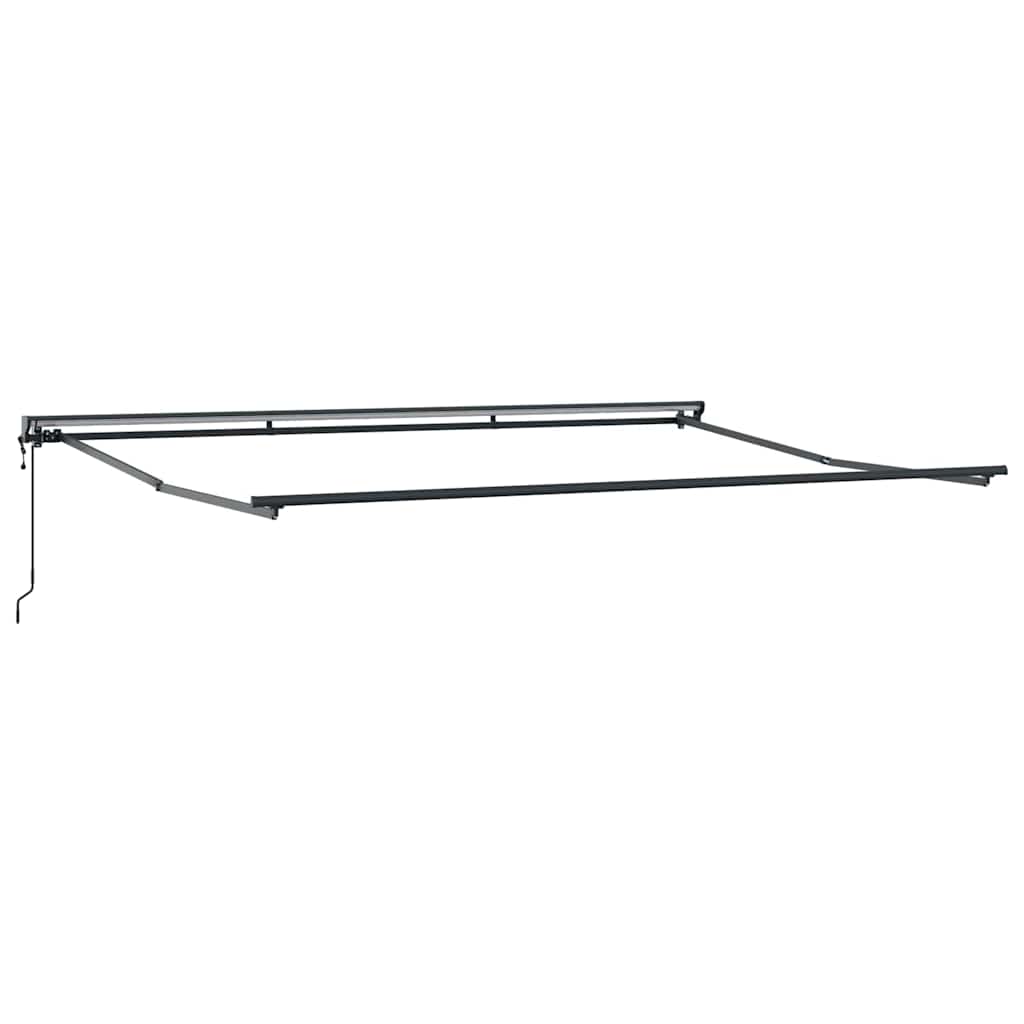 Retractable Awning Orange and White 450x300 cm Fabric