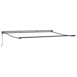 Retractable Awning Orange and White 450x300 cm Fabric