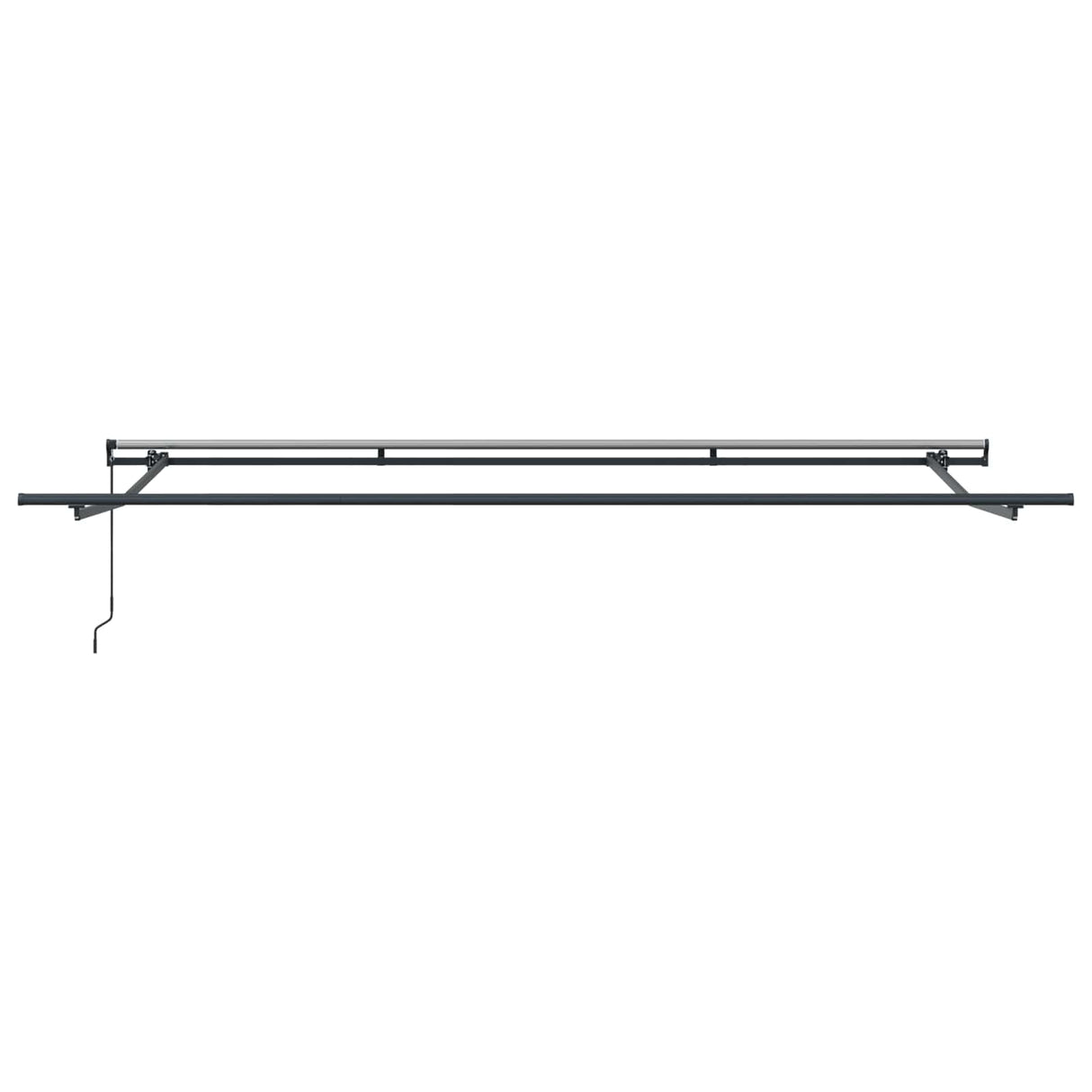 Retractable Awning Manual Orange and brown 450 x 300 cm