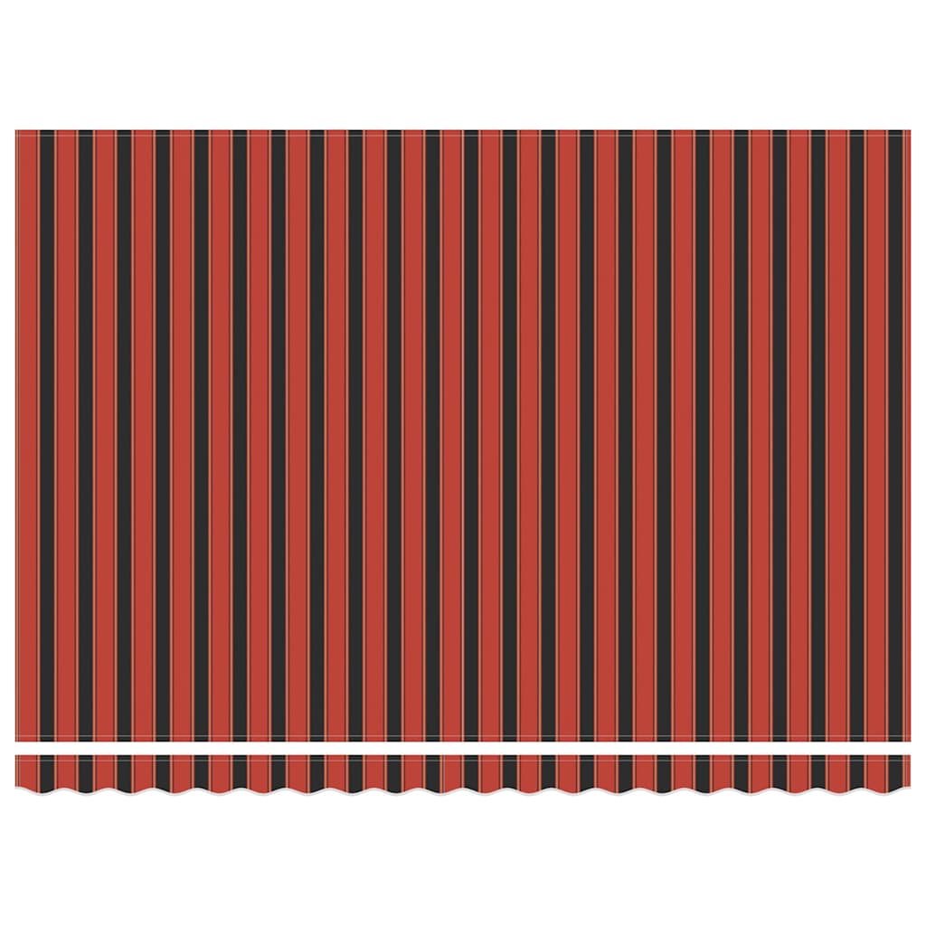 Retractable Awning Orange, Brown 450 x 300 cm Fabric, Metal