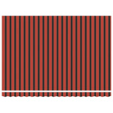 Retractable Awning Orange, Brown 450 x 300 cm Fabric, Metal