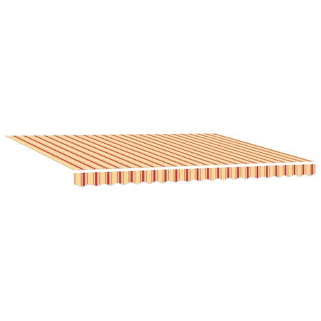 Retractable Awning Manual Yellow and orange 450 x 300 cm Fabric