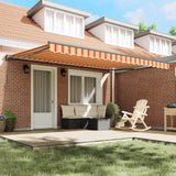 Retractable Awning Manual Multicolour 450 x 300 cm