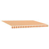 Retractable Awning Yellow and Orange 450x300 cm Fabric