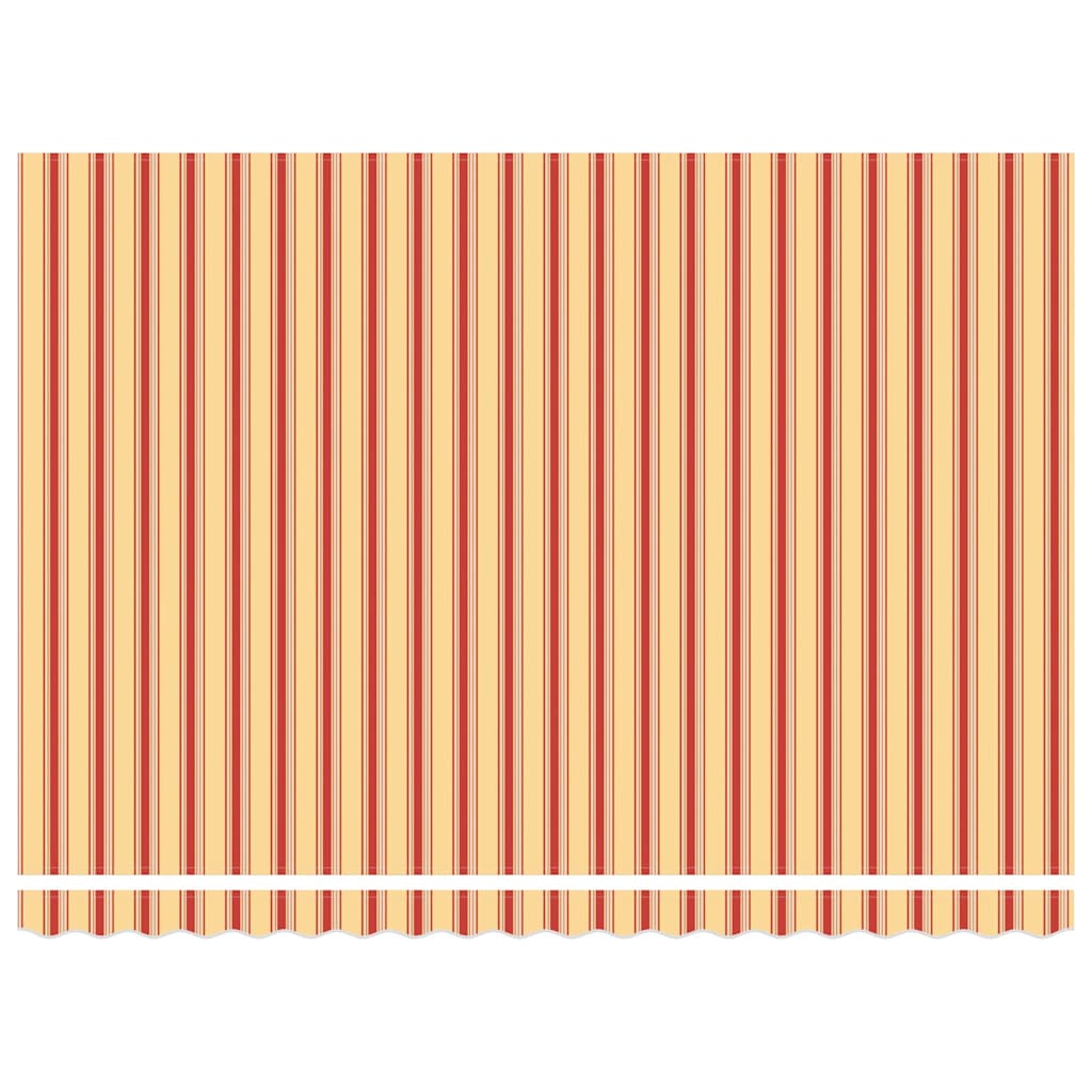 Retractable Awning Yellow and Orange 450x300 cm Fabric