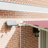 Retractable Awning with Manual 450 x 300 cm Red and white