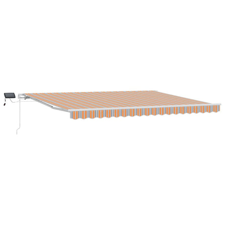 Retractable Awning with Manual 450 x 300 cm Multicolour