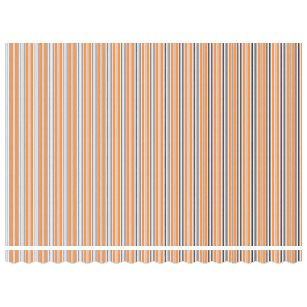 Retractable Awning Multicolour 450 x 300 cm Polyester and Steel