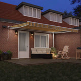Retractable Awning with Manual 450 x 300 cm Multicolour