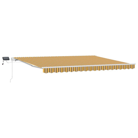 Retractable Awning with Manual 450 x 300 cm Multicolour