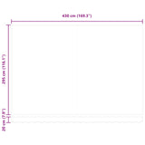 Retractable Awning Multicolour 450 x 300 cm Polyester and Steel