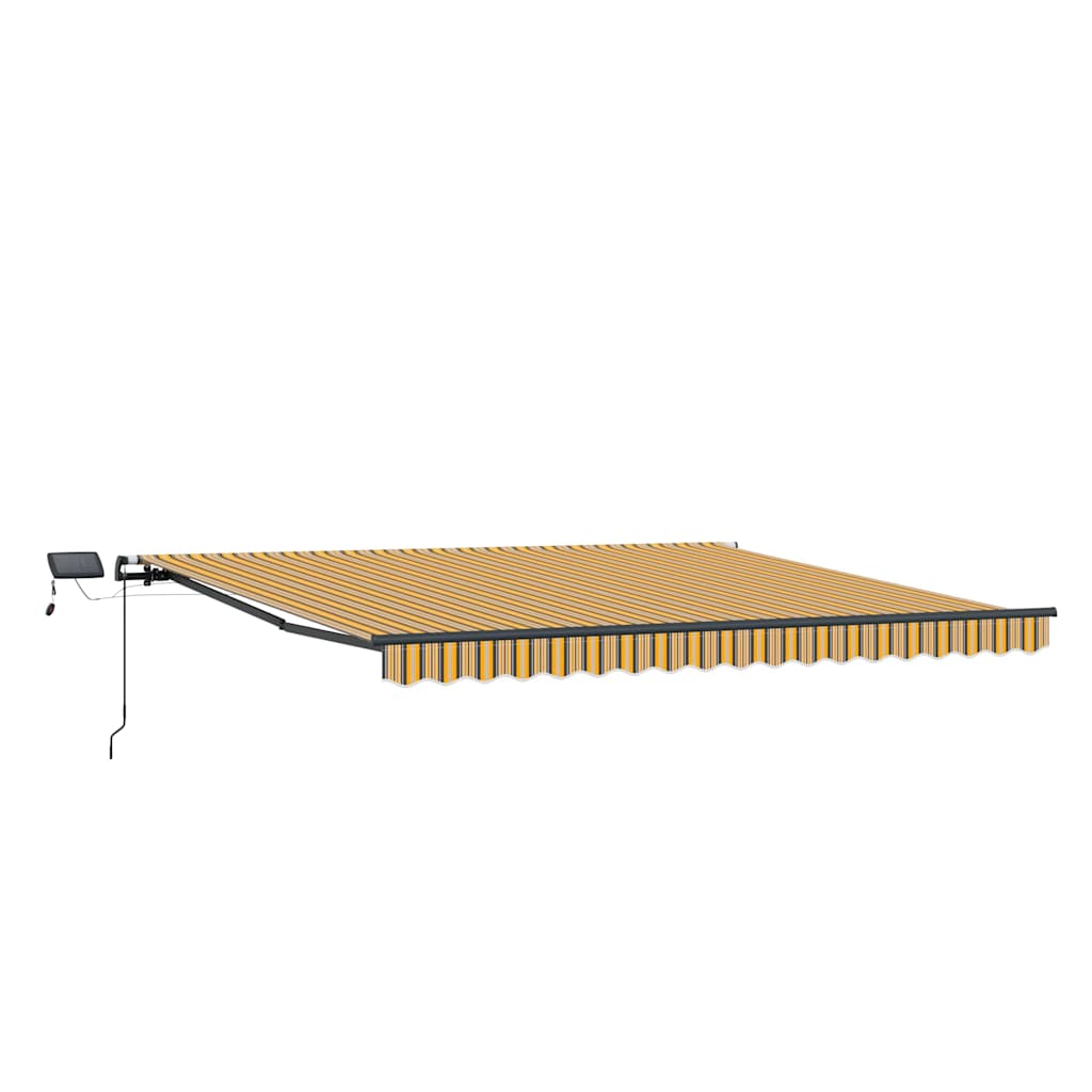 Retractable Awning Manual Multicolour 450 x 300 cm Fabric