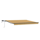 Retractable Awning Manual Multicolour 450 x 300 cm Fabric