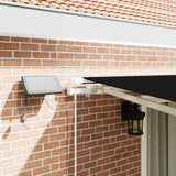Retractable Awning with Manual 450 x 300 cm Black