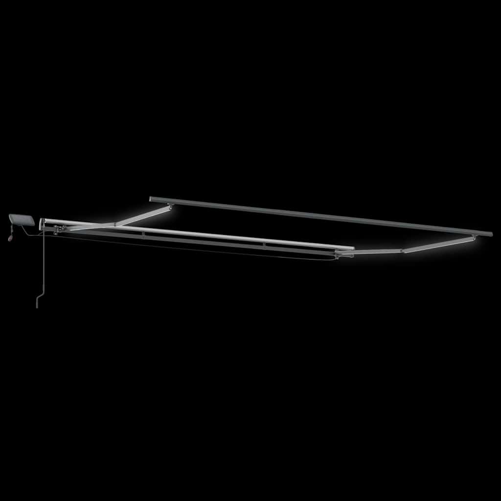 Retractable Awning Manual Black 450 x 300 cm Fabric