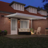 Retractable Awning with Manual 450 x 300 cm White