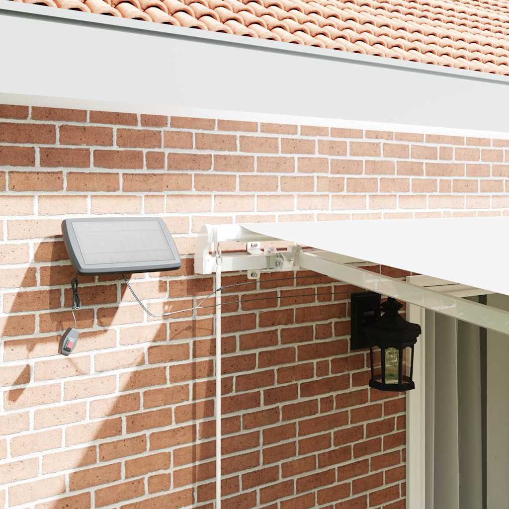 Retractable Awning with Manual 450 x 300 cm White