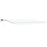 Retractable Awning with Manual 450 x 300 cm White