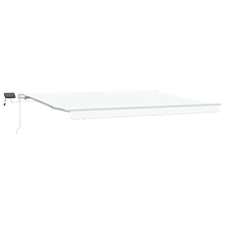 Retractable Awning with Manual 450 x 300 cm White