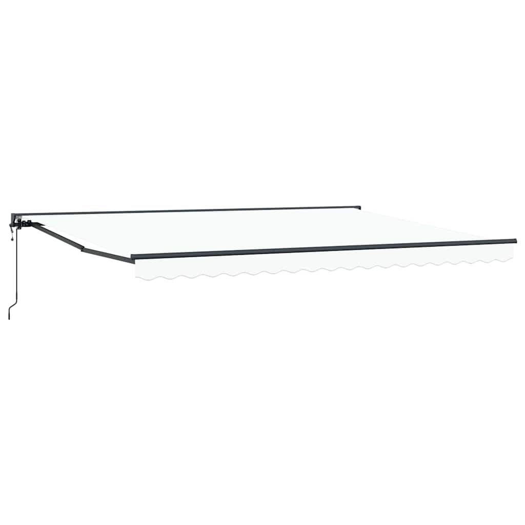 Retractable Awning White 450x300 cm Fabric