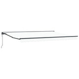 Retractable Awning White 450x300 cm Fabric