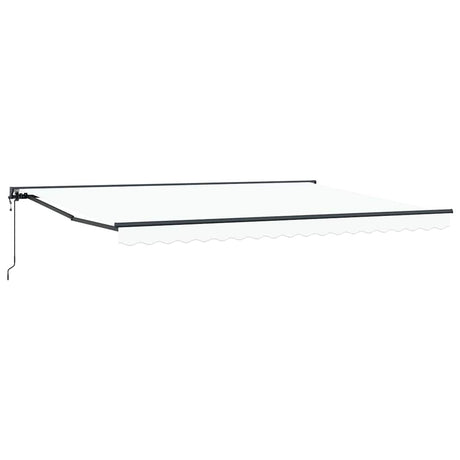 Retractable Awning White 450x300 cm Fabric