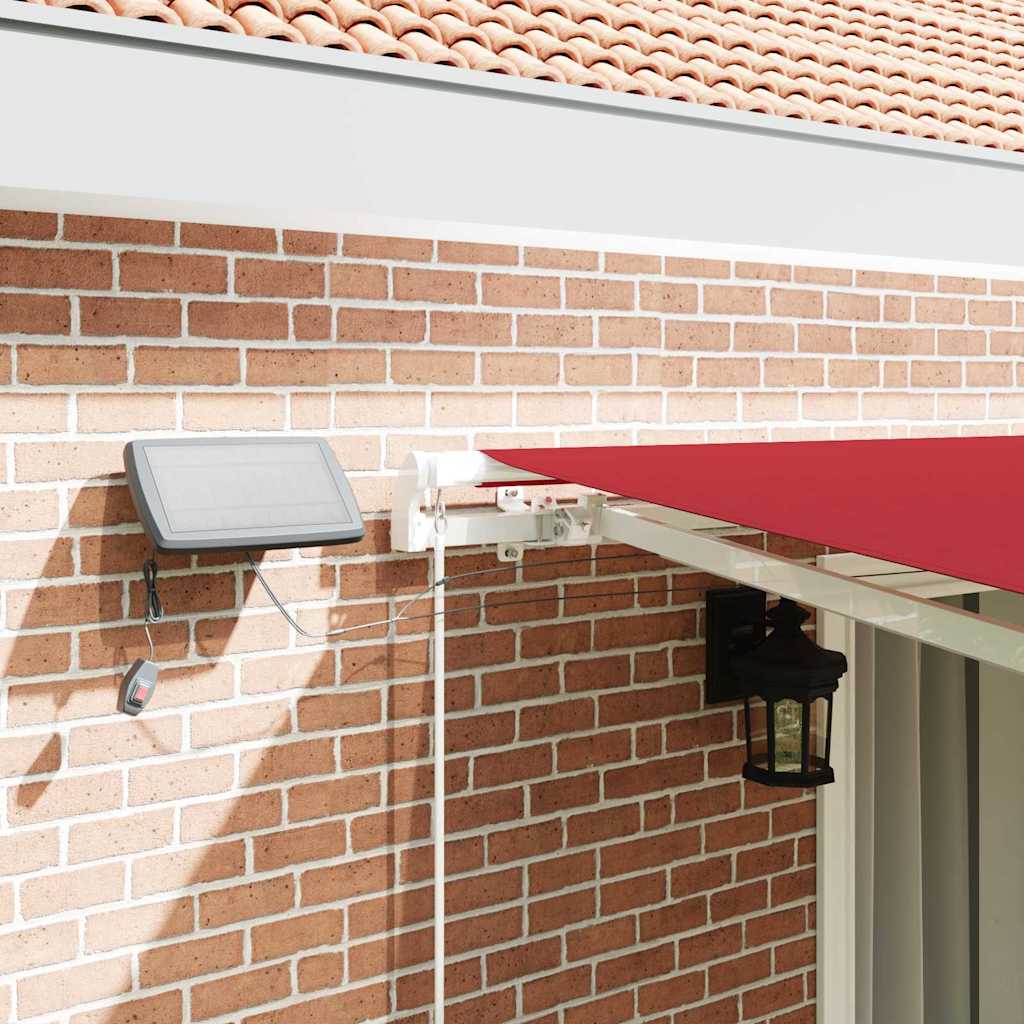 Retractable Awning with Manual 450 x 300 cm Red