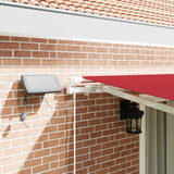 Retractable Awning with Manual 450 x 300 cm Red