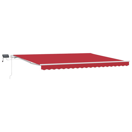 Retractable Awning with Manual 450 x 300 cm Red