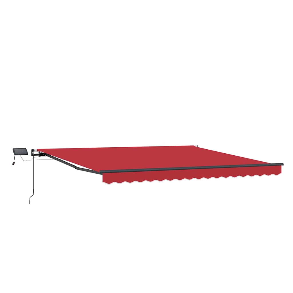 Retractable Awning Manual Red 450 x 300 cm Fabric