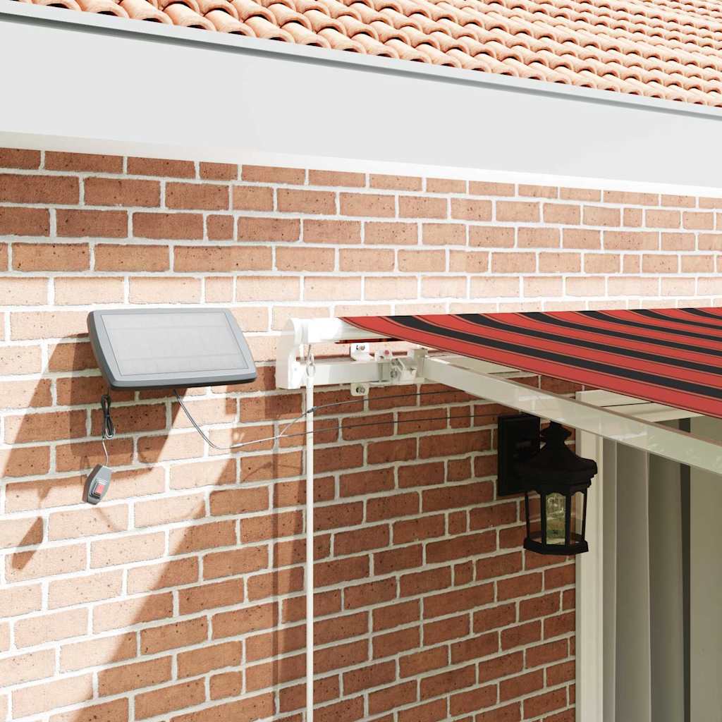 Retractable Awning Manual Orange and brown 450 x 350 cm