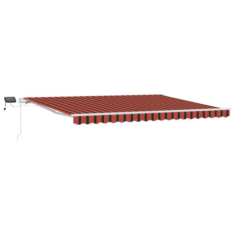 Retractable Awning Manual Orange and brown 450 x 350 cm