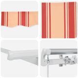 Awning Manual Yellow and Orange 450 x 350 x 165 cm Polyester