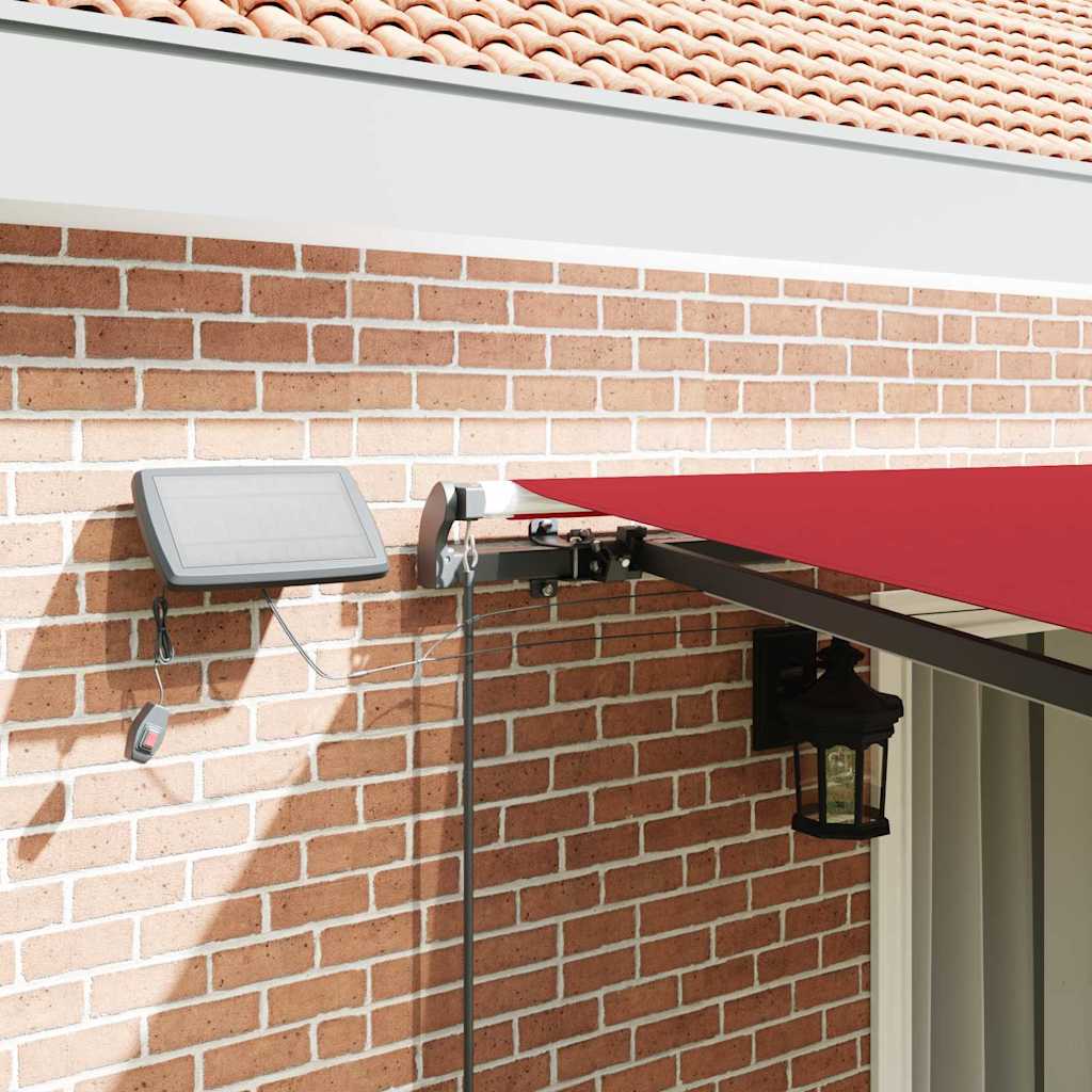 Retractable Awning Manual Red 450 x 350 cm Fabric