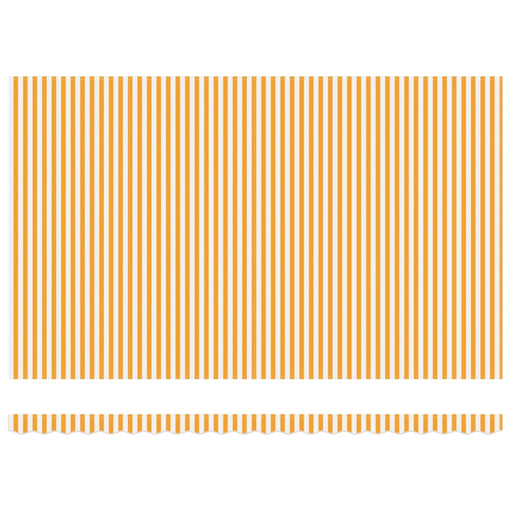 Retractable Awning Orange and White 500 x 300 cm