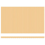 Retractable Awning Orange and white 500 x 300 cm Fabric, Metal