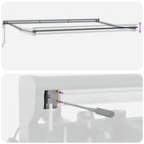 Retractable Awning Orange and White 500x300 cm Fabric