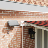 Retractable Awning with Manual 500 x 300 cm Orange and brown
