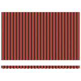 Retractable Awning Orange, Brown 500 x 300 cm Fabric, Metal