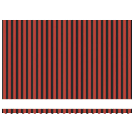 Retractable Awning Manual Orange and Black 500 x 300 cm