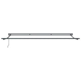 Retractable Awning Manual Anthracite and White 500 x 300 cm
